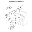 Whirlpool WRF535SWHZ02 refrigerator liner parts diagram