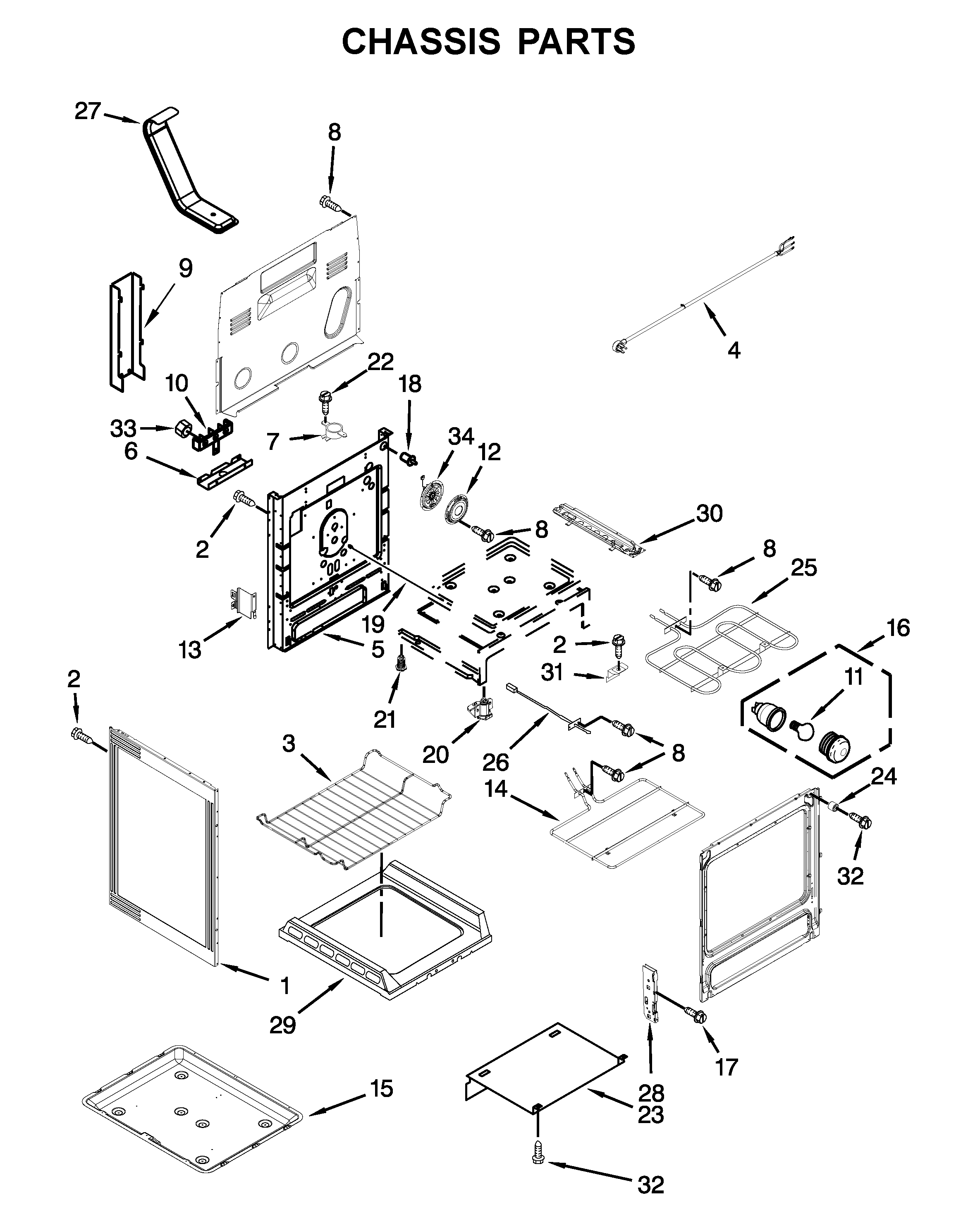 Maytag YMER8880BB0 chassis parts diagram