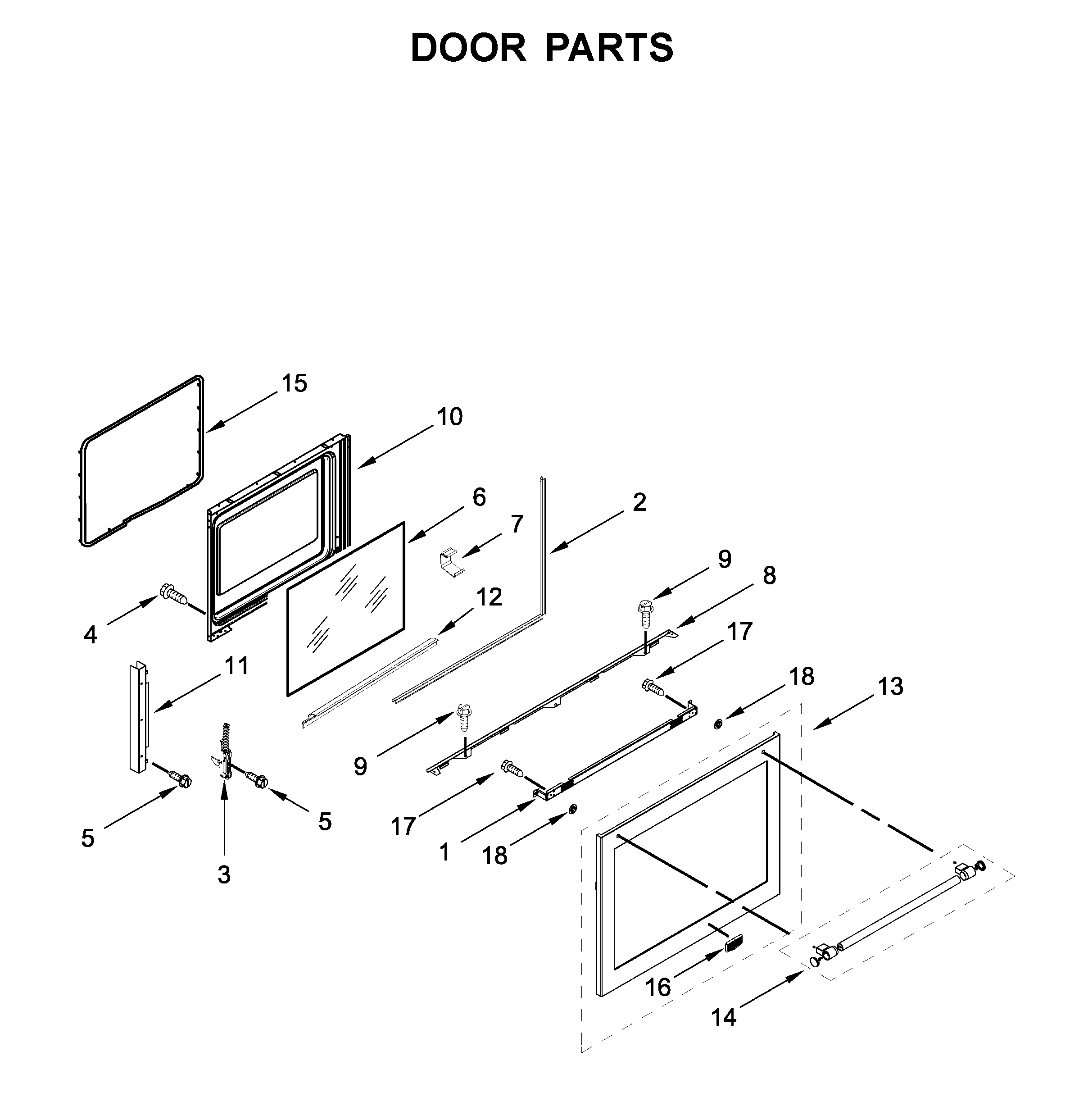 Maytag MER8800FZ2 door parts diagram