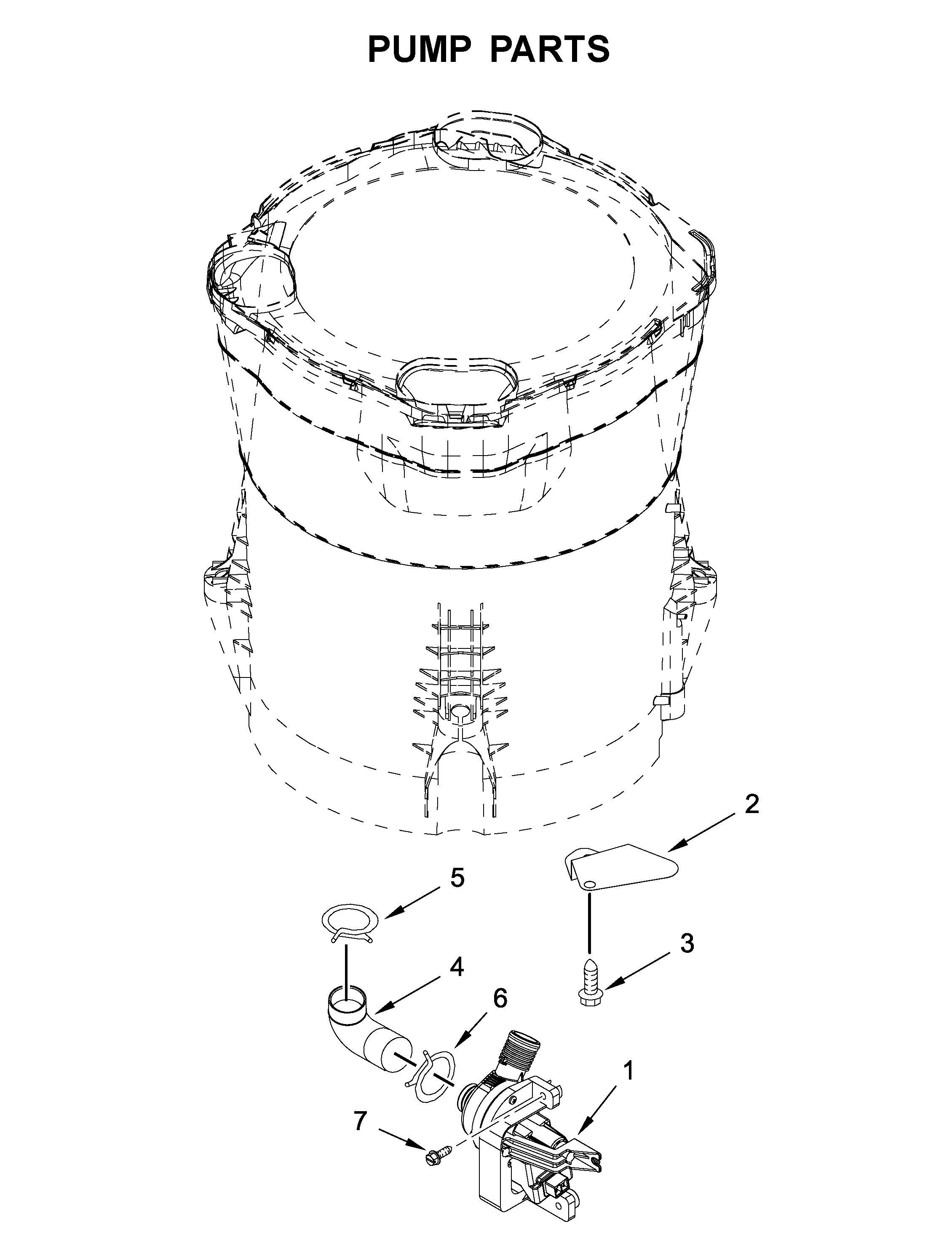 Maytag MVWB765FC4 pump parts diagram