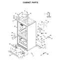 Whirlpool WRF767SDHV00 cabinet parts diagram