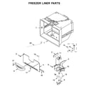 Whirlpool WRF767SDHV00 freezer liner parts diagram