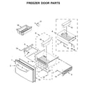 Whirlpool WRF767SDHV00 freezer door parts diagram