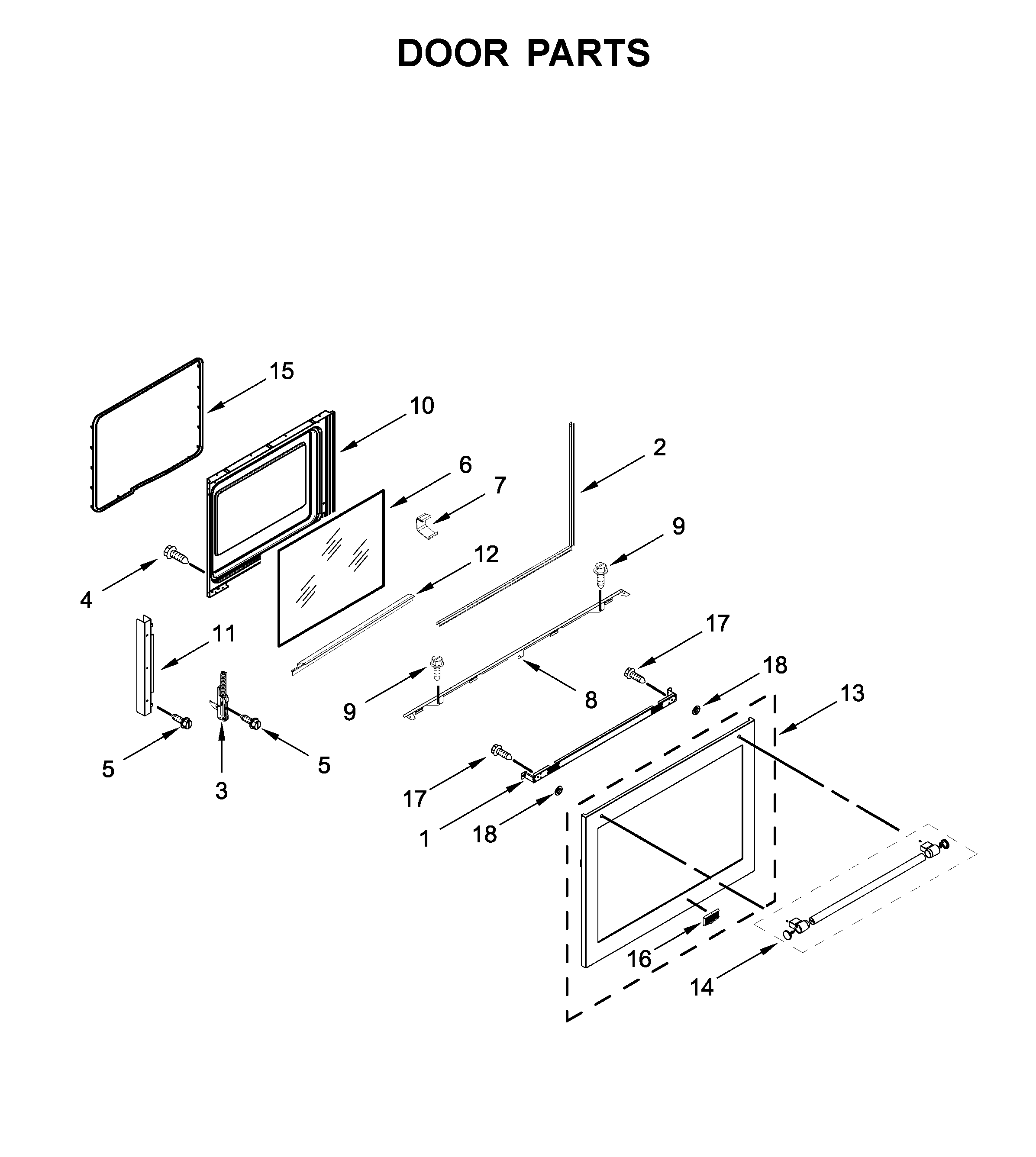 Maytag MER8800FZ0 door parts diagram