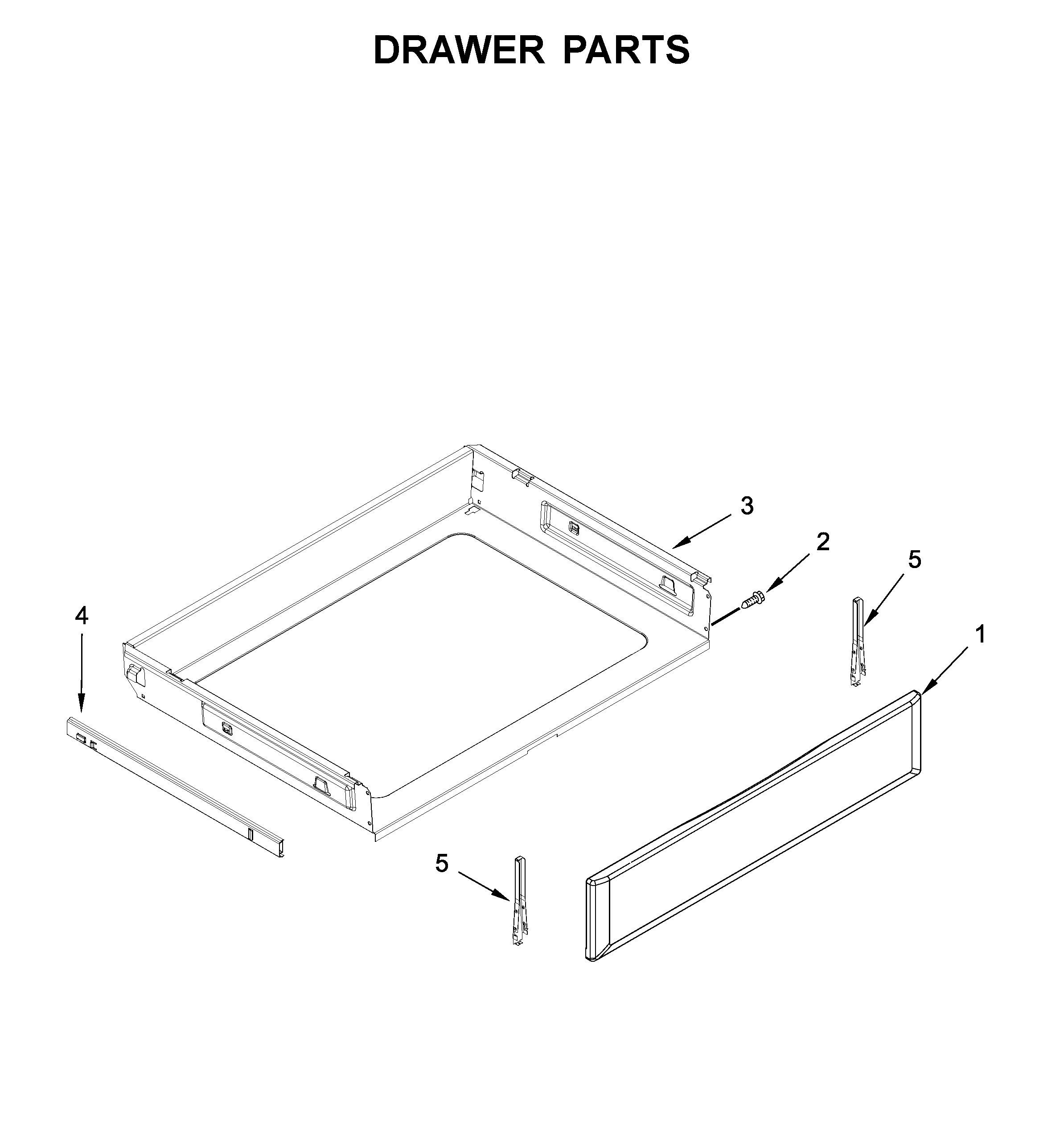 Maytag MER8800FB1 drawer parts diagram