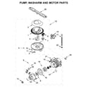 Maytag MDB4949SHB1 pump, washarm and motor parts diagram