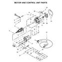 KitchenAid 5KSM150PSBCS4 motor and control unit parts diagram