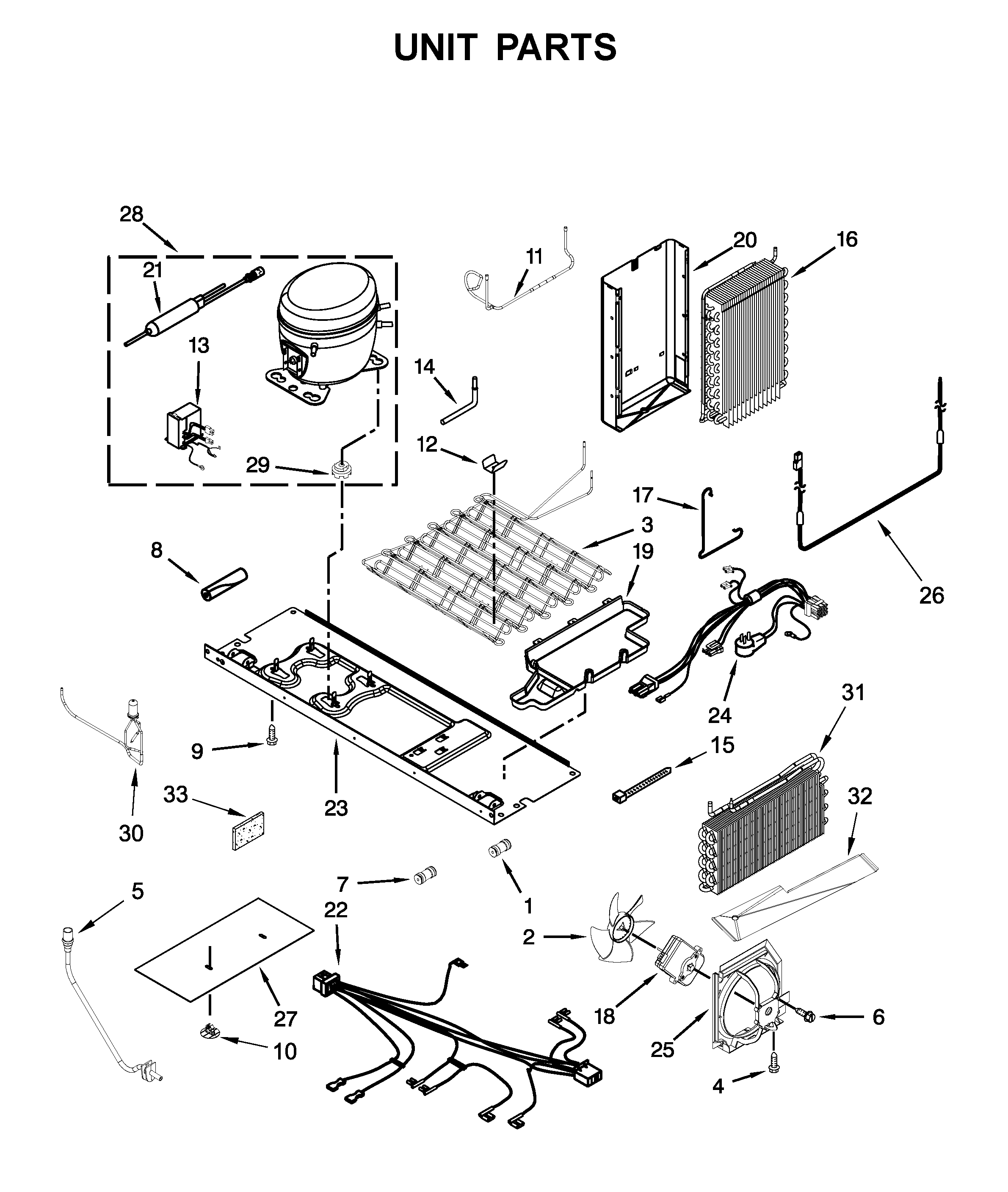 Whirlpool WRS973CIHZ00 unit parts diagram