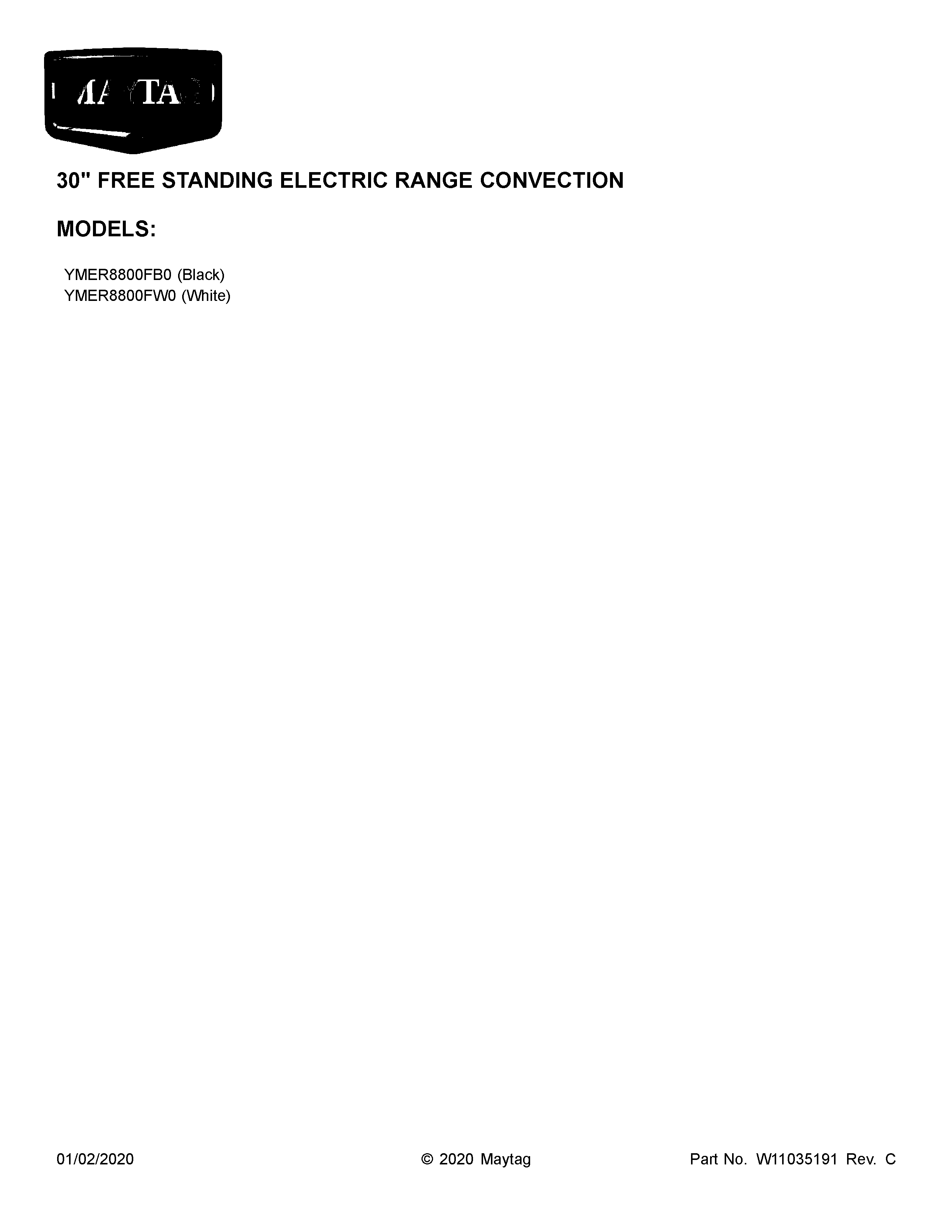 Maytag YMER8800FB0 cover sheet diagram