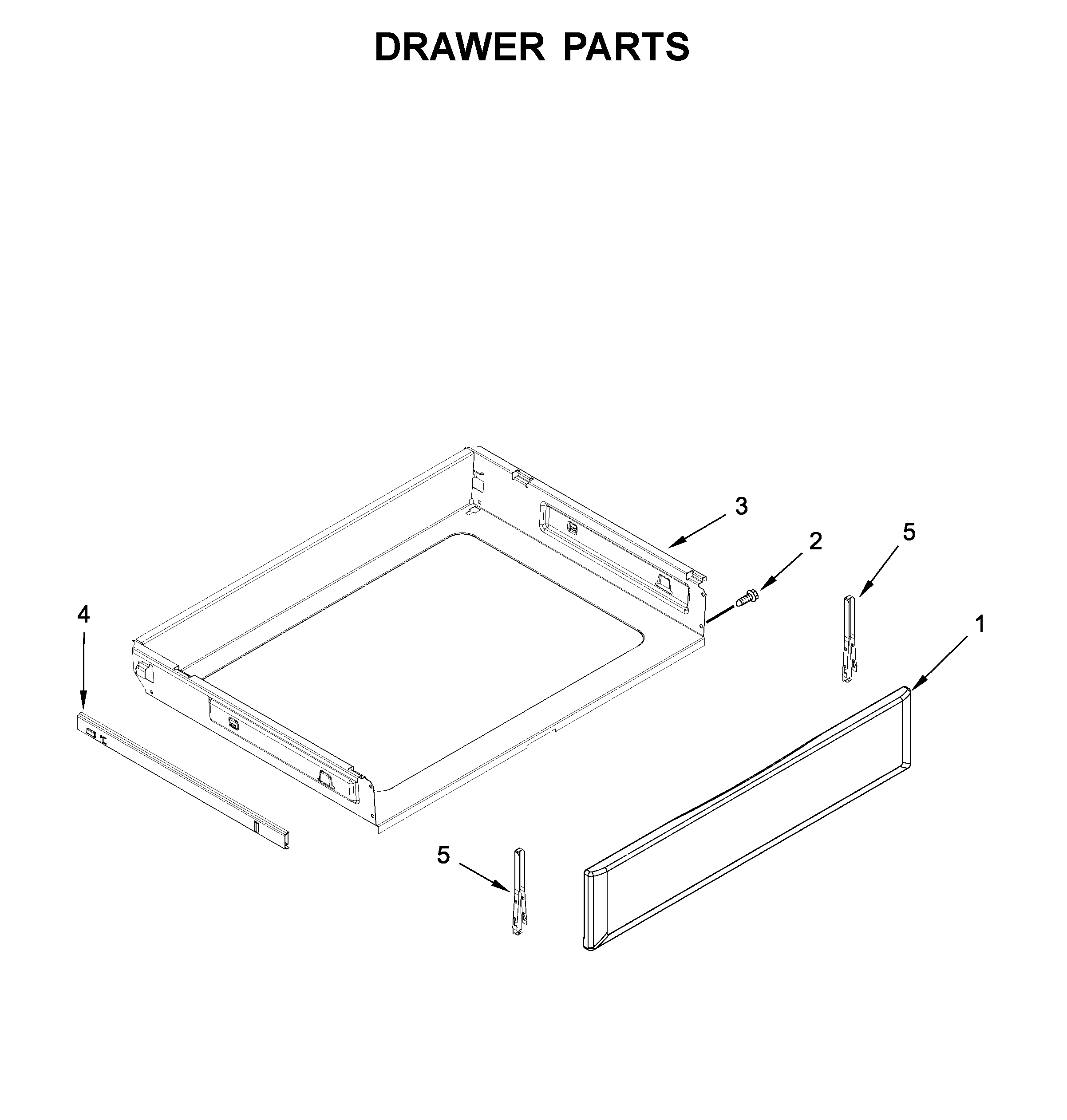 Maytag MER8800FB0 drawer parts diagram