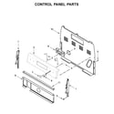 Whirlpool YWFE505W0JZ0 control panel parts diagram