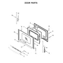 Whirlpool YWFE505W0JZ0 door parts diagram