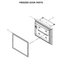 Maytag MFW2055FRZ00 freezer door parts diagram