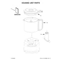 KitchenAid 5KFC3516BWH0 housing unit parts diagram