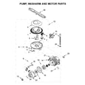 Maytag MDB4949SHZ1 pump, washarm and motor parts diagram