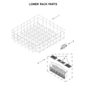 Maytag MDB4949SHZ1 lower rack parts diagram