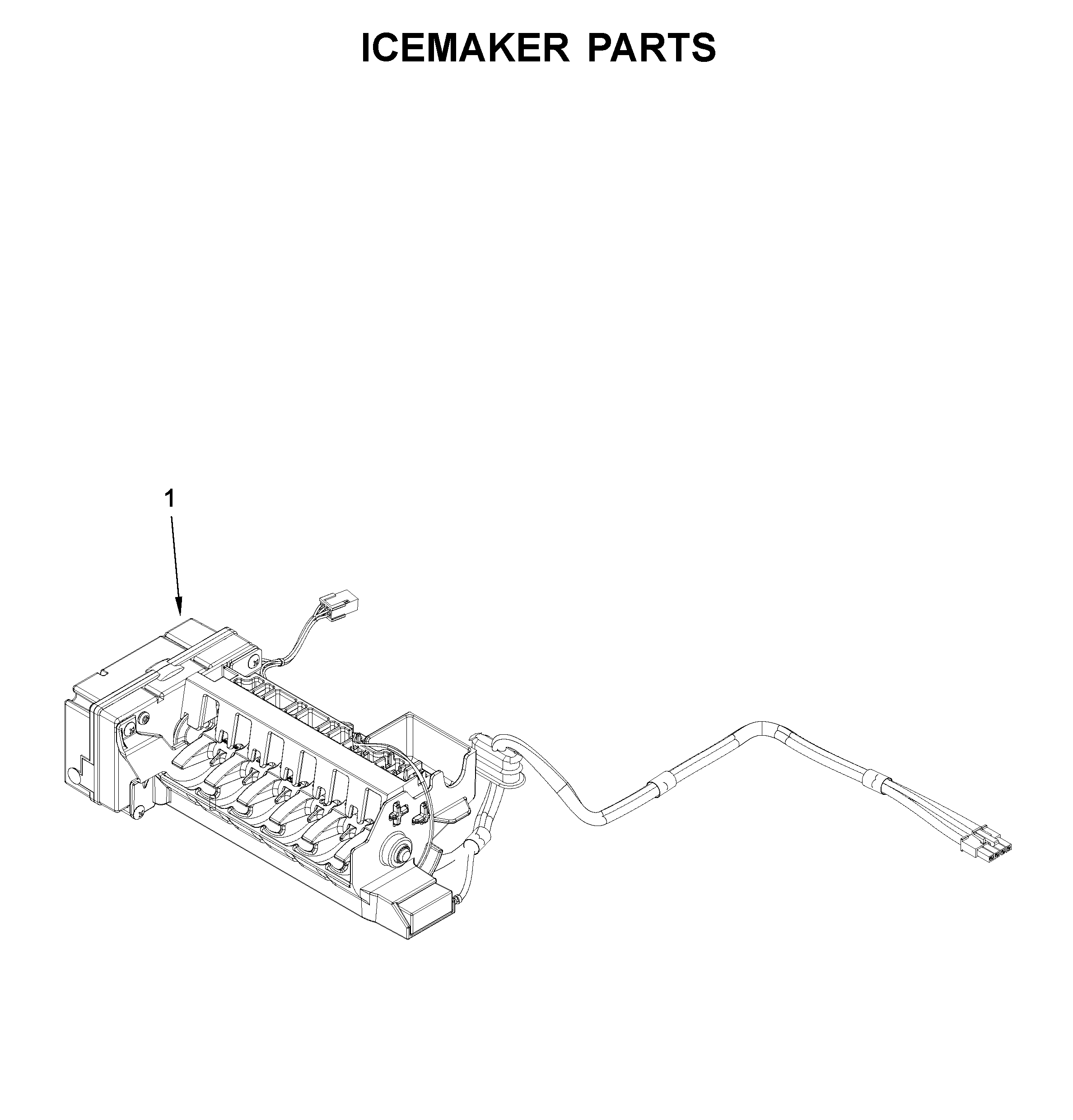 Whirlpool WRV996FDEE01 icemaker parts diagram