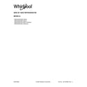 Whirlpool WRS325SDHB04 cover sheet diagram