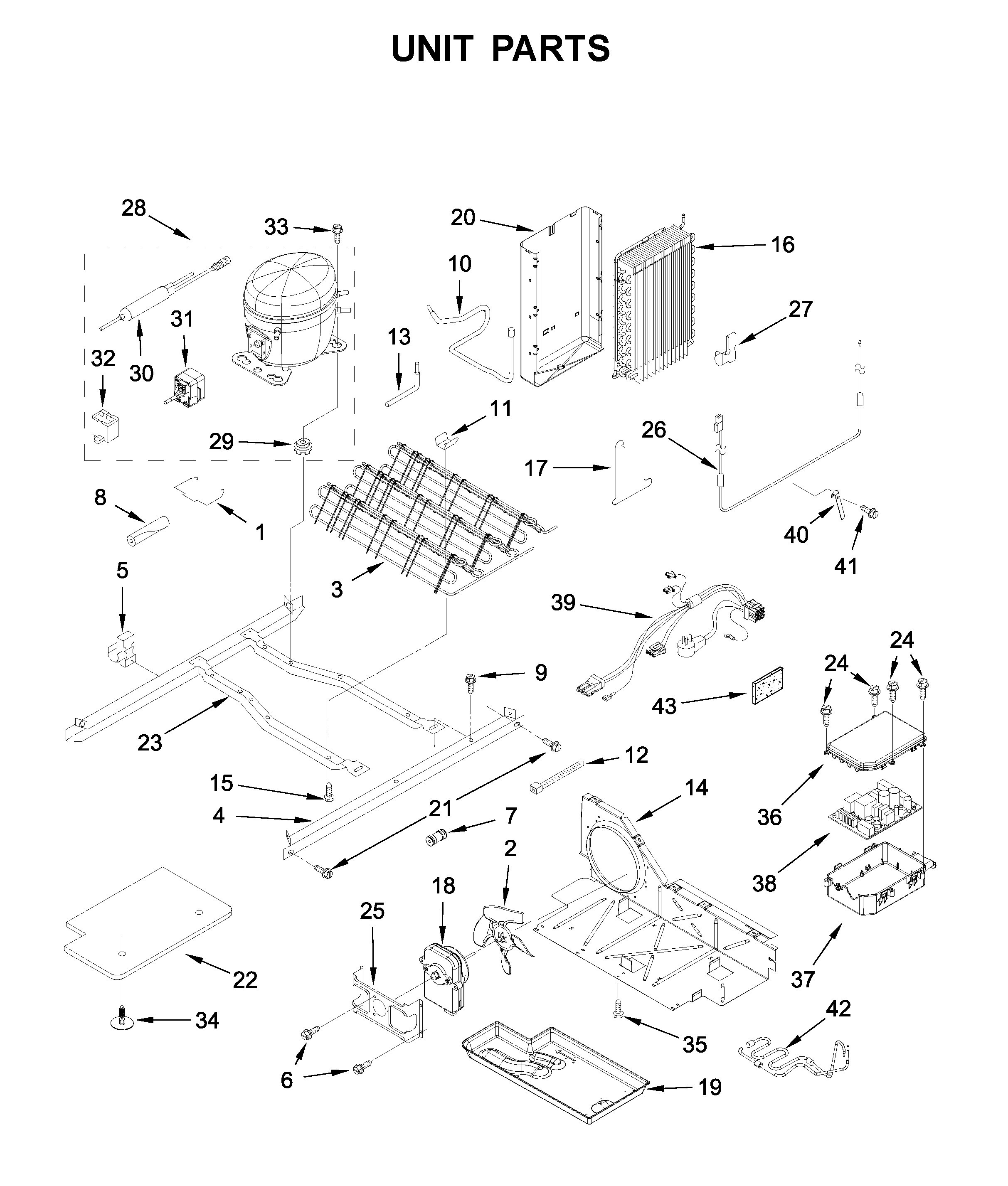 Whirlpool WRS325SDHV04 unit parts diagram