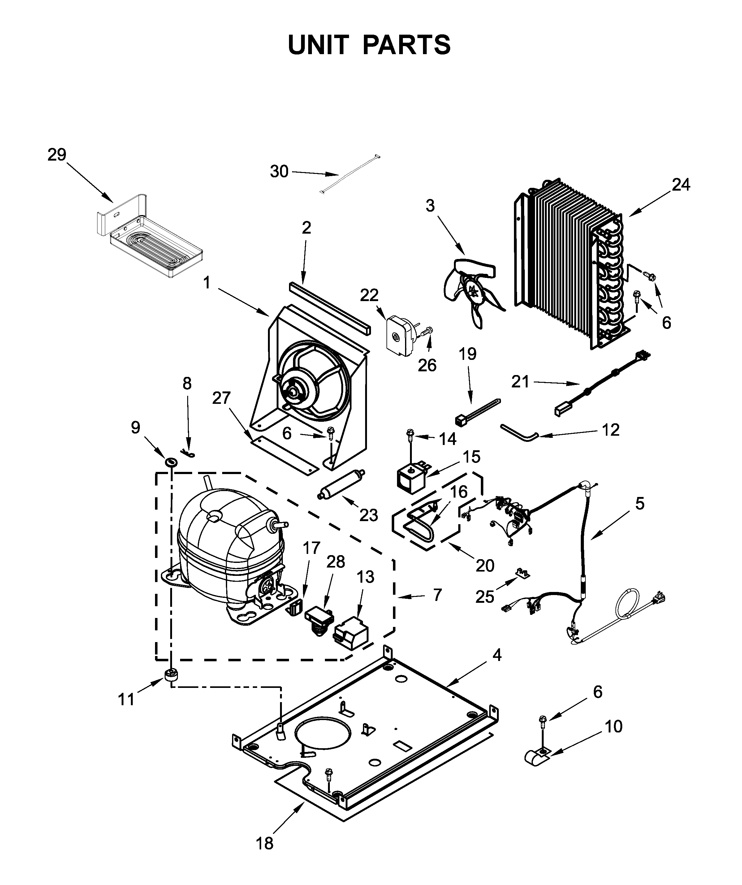 Jenn-Air JUIFN15HX00 unit parts diagram