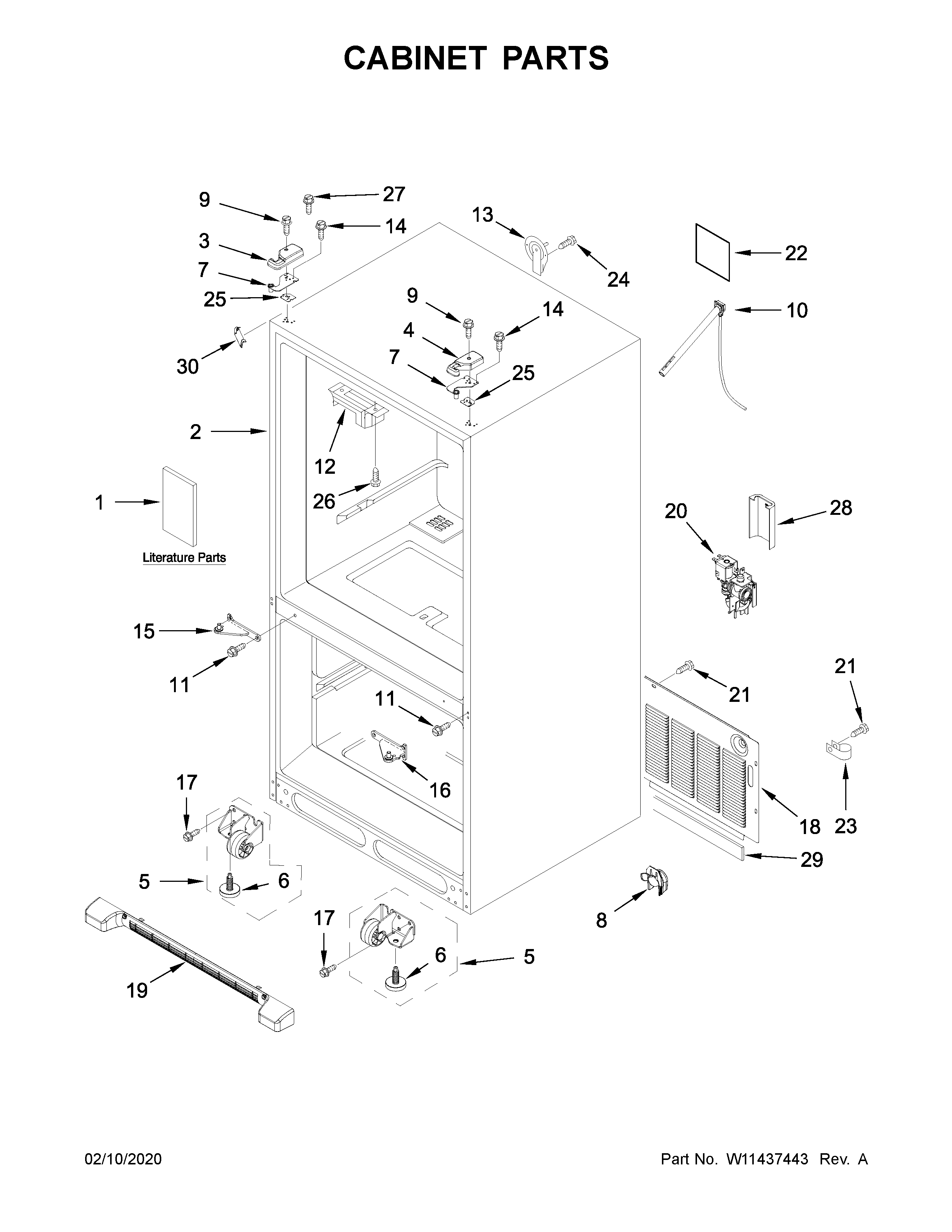 Maytag MFF2558FEZ05 cabinet parts diagram