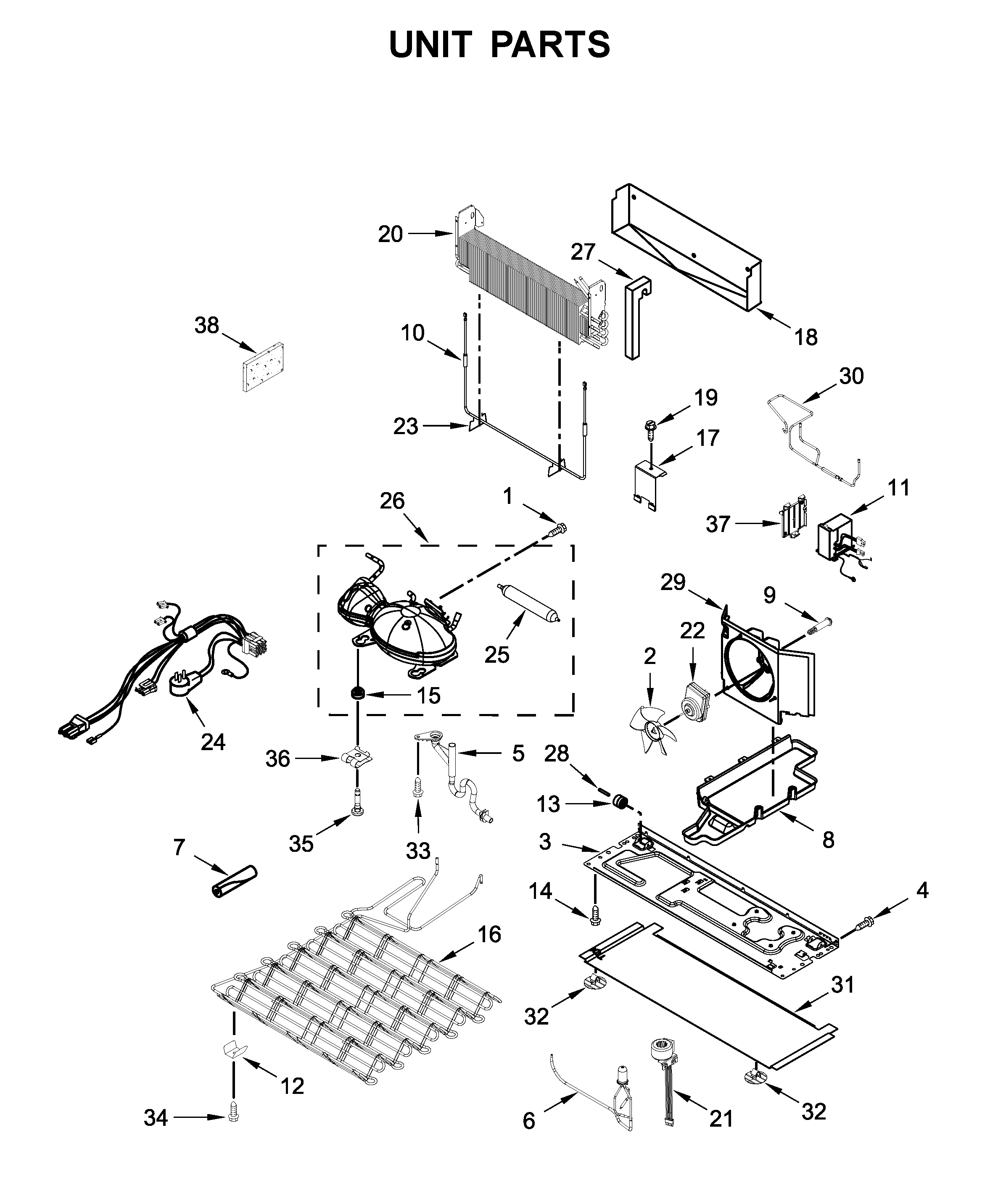 KitchenAid KRMF706ESS02 unit parts diagram