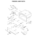 Whirlpool WRF555SDFZ11 freezer liner parts diagram
