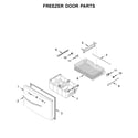 Whirlpool WRF555SDFZ11 freezer door parts diagram