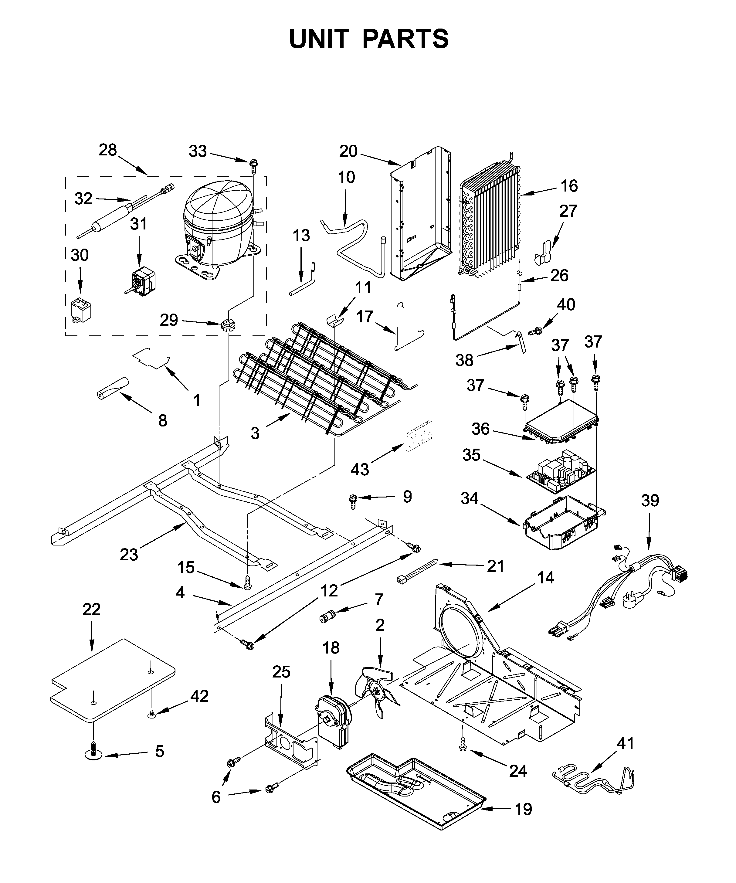 Whirlpool WRS321SDHW04 unit parts diagram