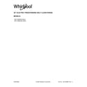 Whirlpool WFC150M0JB0 cover sheet diagram