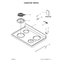 Whirlpool WFC150M0JB0 cooktop parts diagram