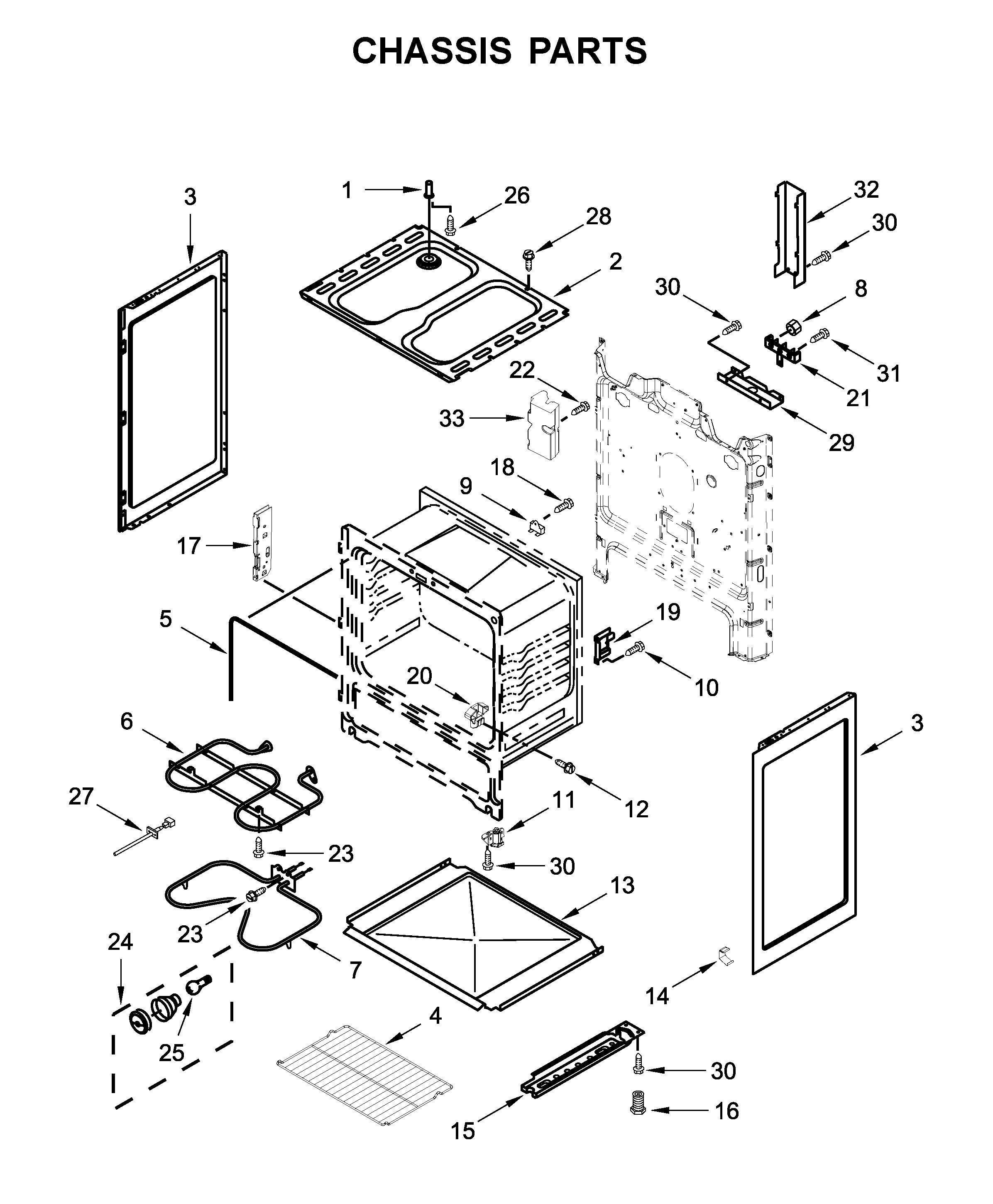 Whirlpool WFC150M0JS0 chassis parts diagram