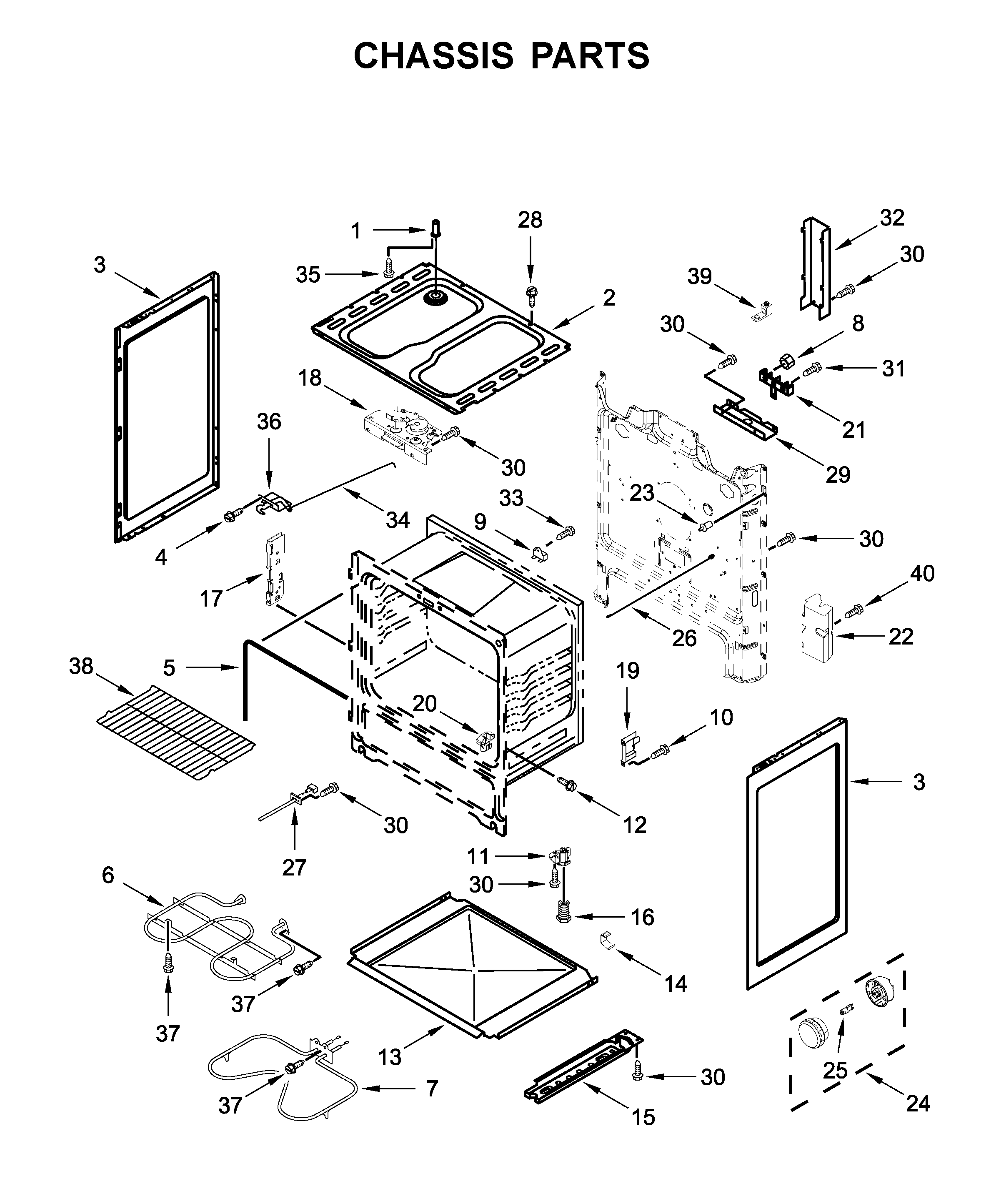 Whirlpool WFC315S0JS0 chassis parts diagram
