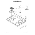 Whirlpool YWFC315S0JS0 cooktop parts diagram