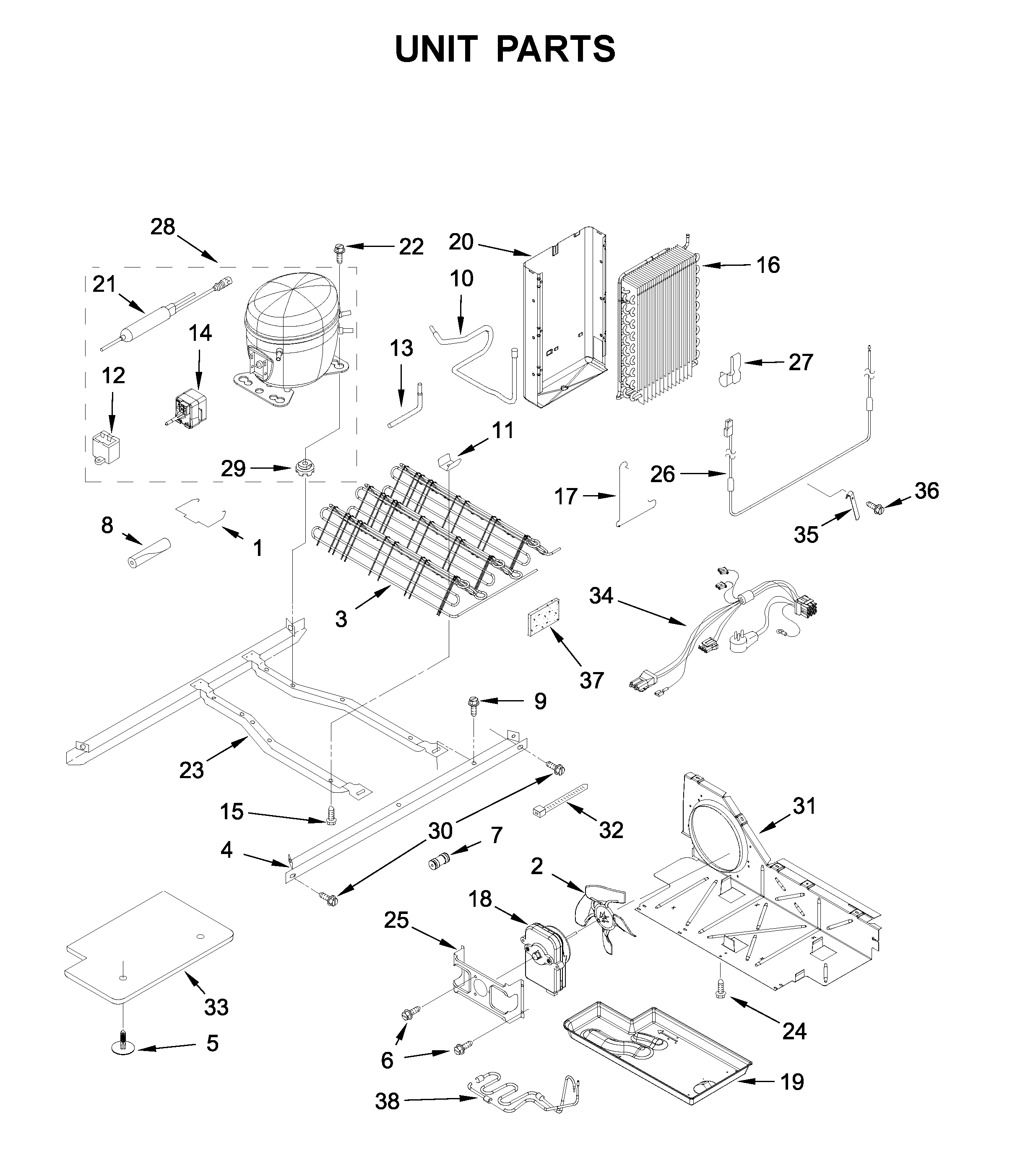 Amana ASI2575GRS04 unit parts diagram
