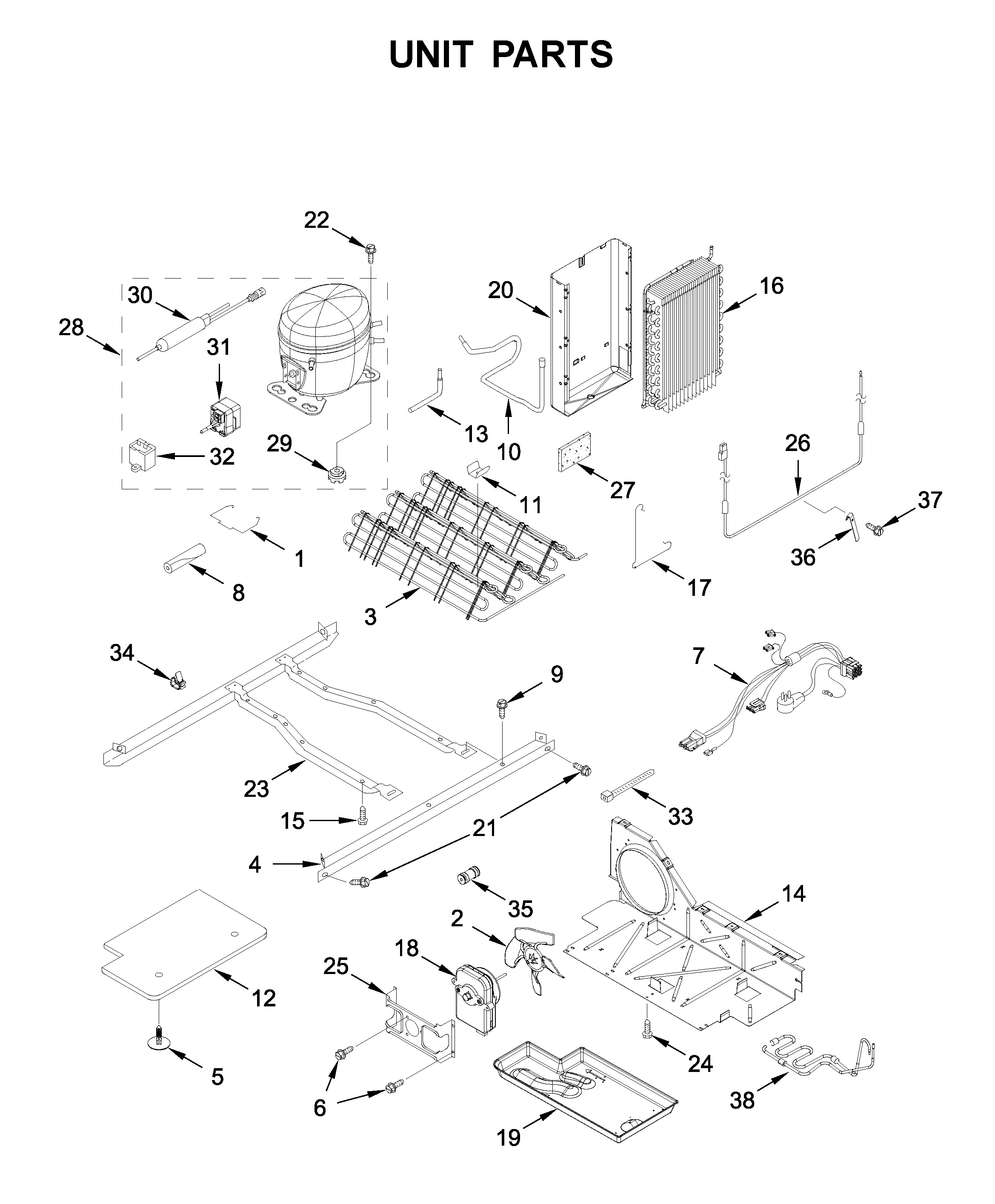 Whirlpool WRS315SDHB04 unit parts diagram
