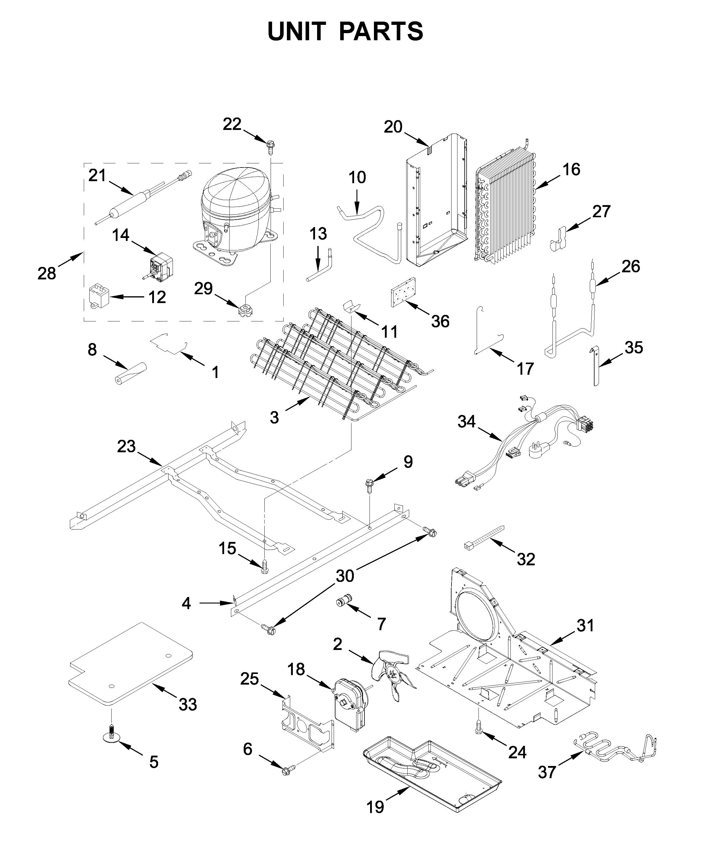 Whirlpool WRS311SDHT03 unit parts diagram