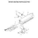 Maytag MED7230HW0 dryer heating parts-electric diagram