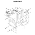 Maytag MED6230RHW0 cabinet parts diagram