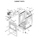 Maytag MGD7230HW0 cabinet parts diagram