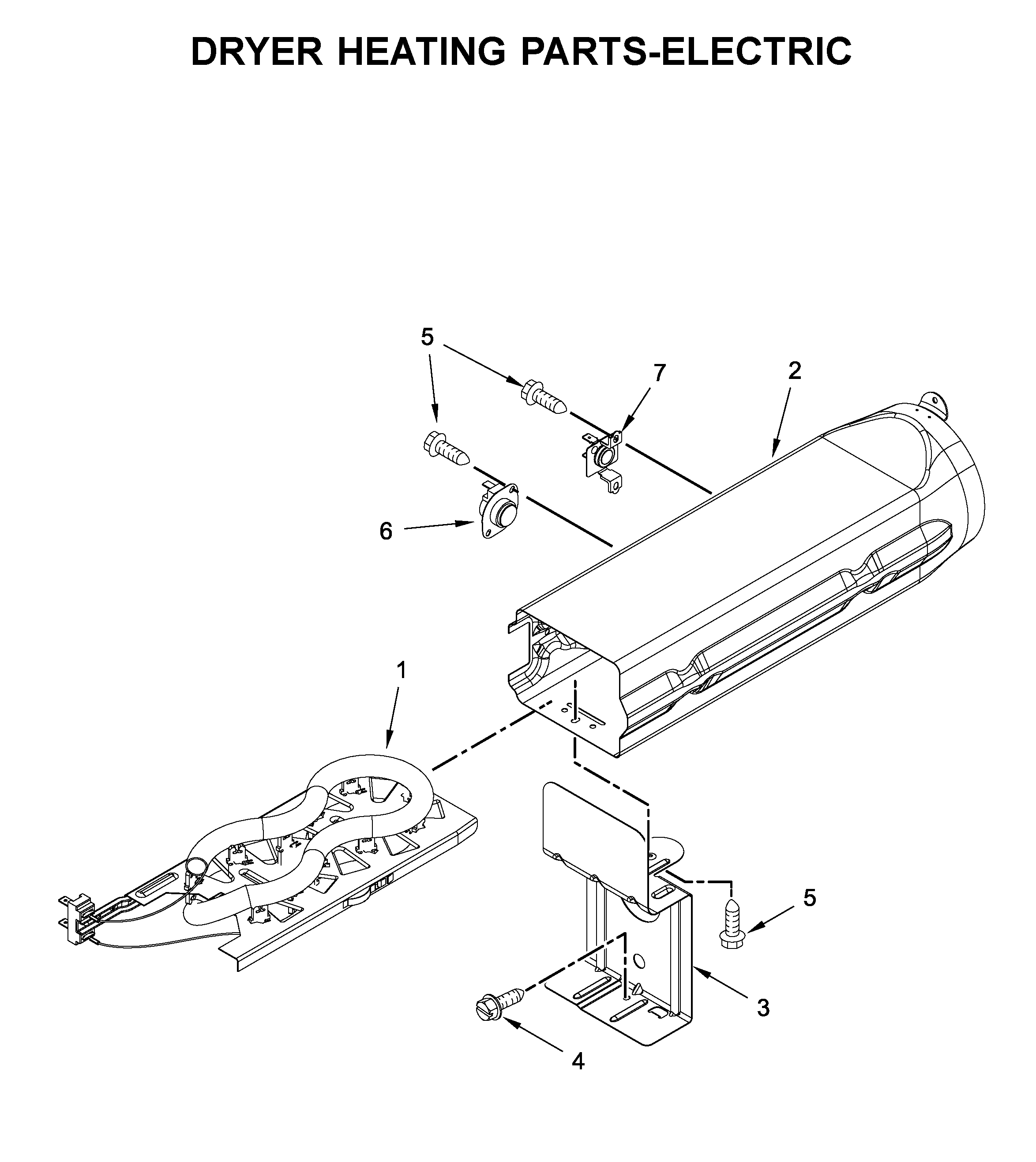 Maytag MED8230HC0 dryer heating parts-electric diagram