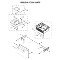 KitchenAid KRFC704FPS04 freezer door parts diagram