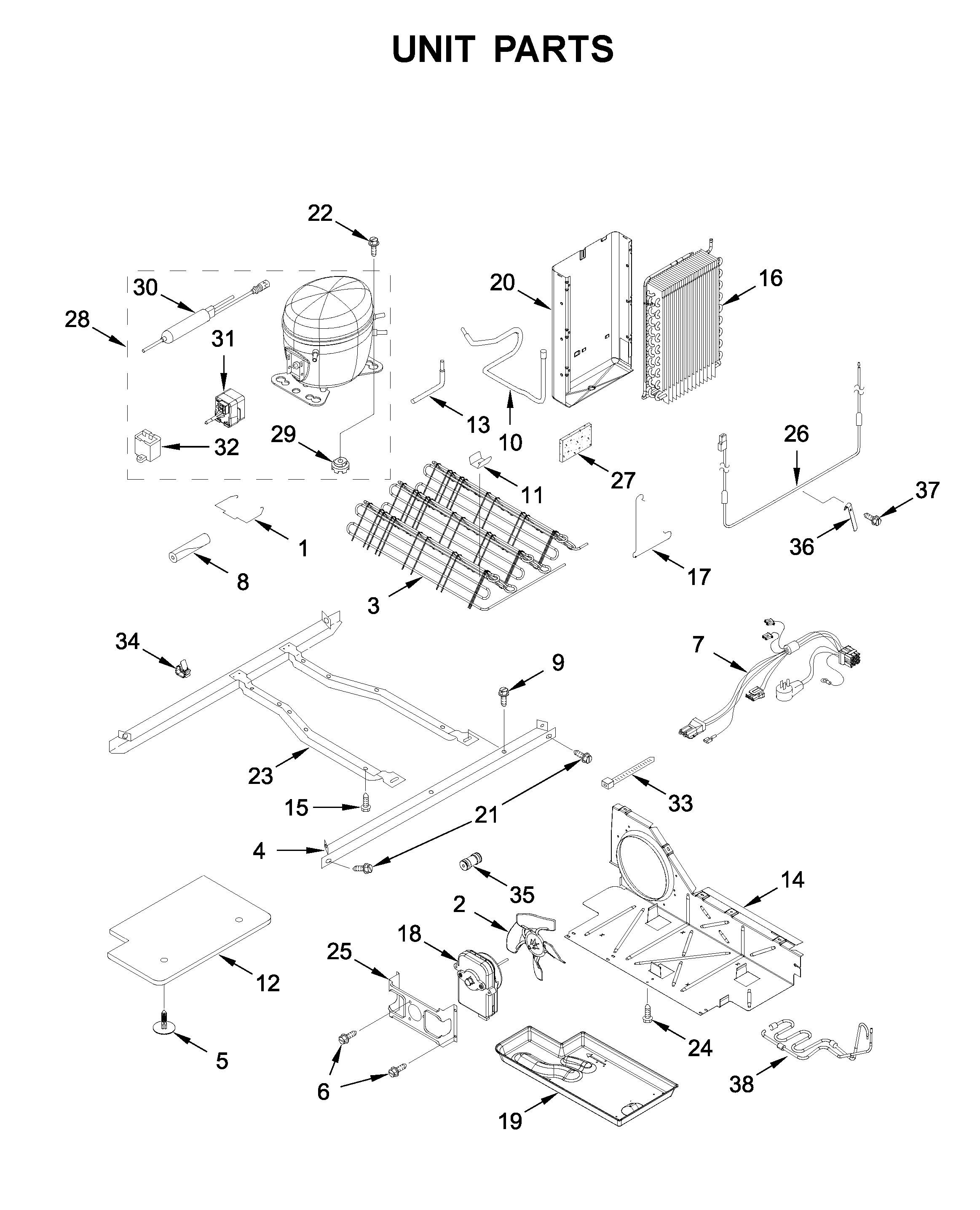 Whirlpool WRS315SDHZ02 unit parts diagram