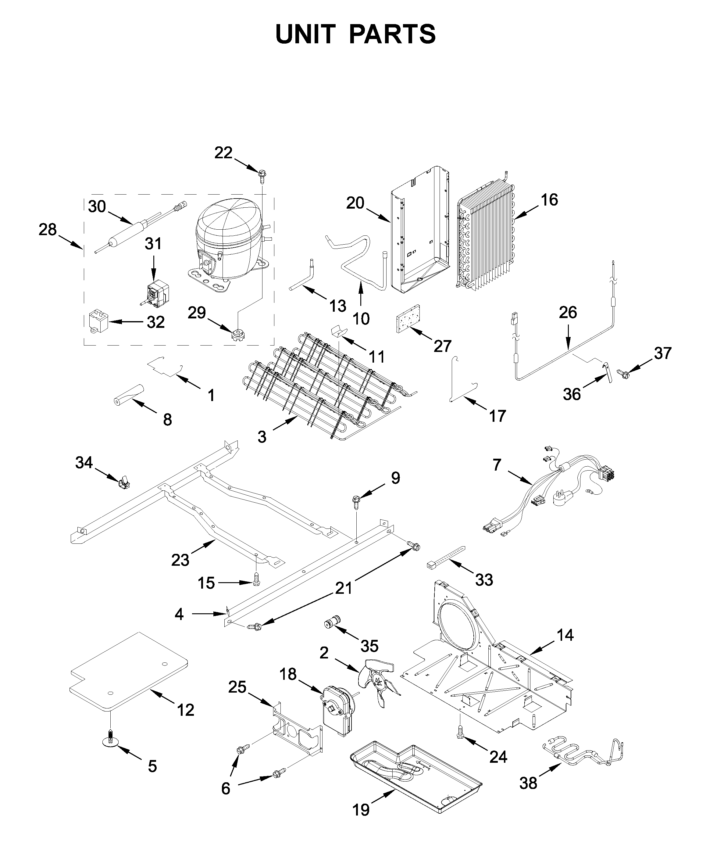Whirlpool WRS315SDHM04 unit parts diagram