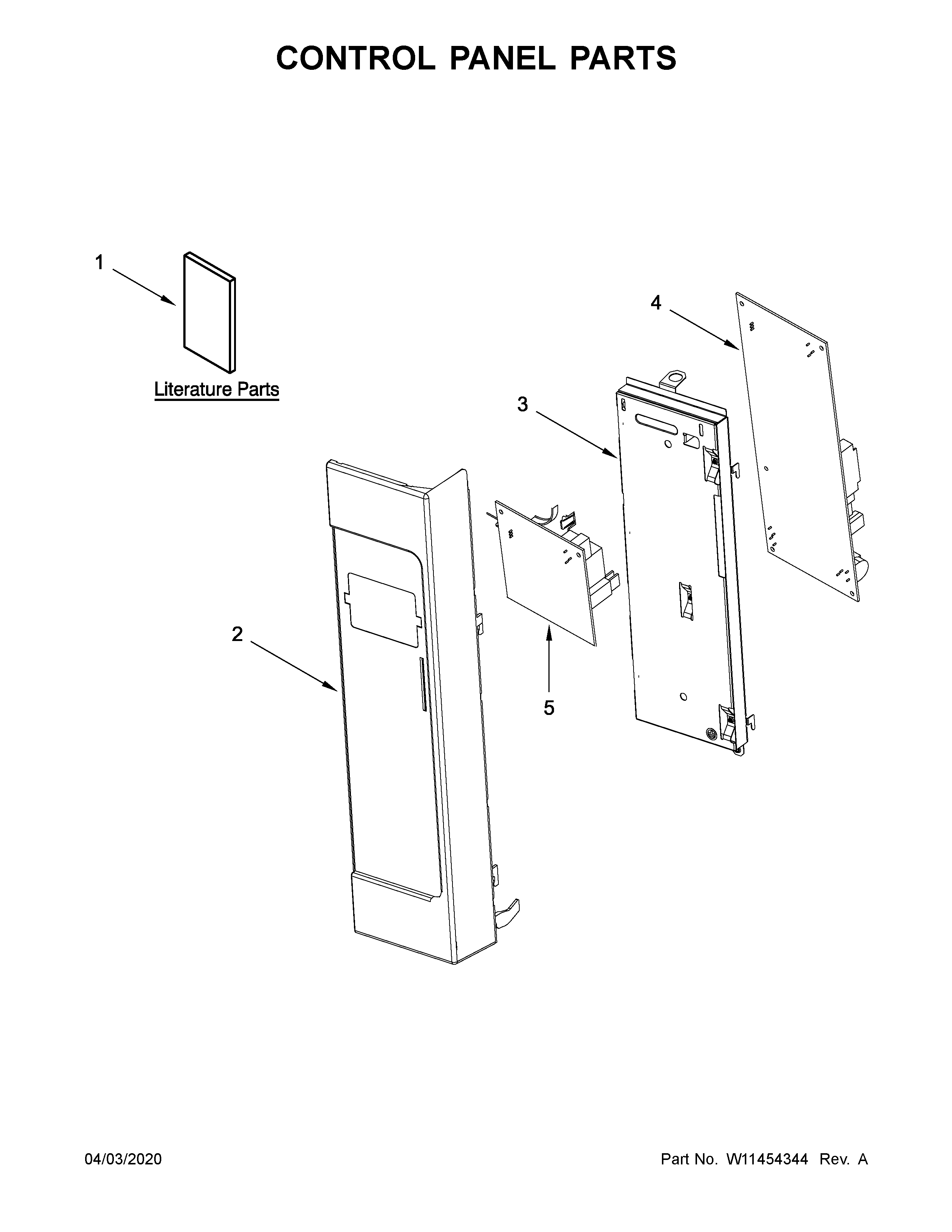 Maytag YMMV4206FZ5 control panel parts diagram