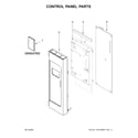 Whirlpool YWMH31017HW3 control panel parts diagram