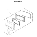 Whirlpool YWMH31017HW3 door parts diagram