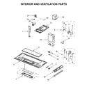 Whirlpool YWMH31017HW3 interior and ventilation parts diagram