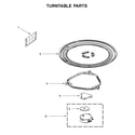 Whirlpool YWMH31017HW3 turntable parts diagram