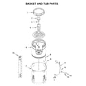 Maytag MVW8230HC0 basket and tub parts diagram